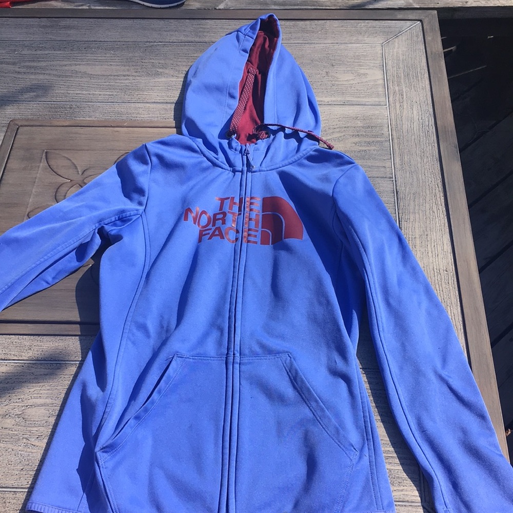 The North Face fleece lined full zip hoodie